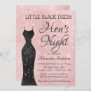 Search for little black dress hen party invitations Bride
