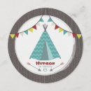 Search for native american birthday invitations Tipi