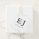Search for wedding favour tags Black and white