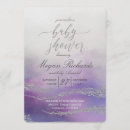Search for purple and silver baby shower invitations Lavender