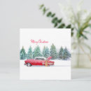 Search for antique car christmas cards Red