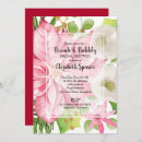 Search for december bridal shower invitations Poinsettia