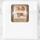Search for cowboy hats and boots stickers Country party