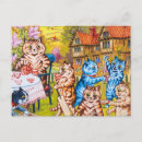 Search for cat art louis wain postcards Cats