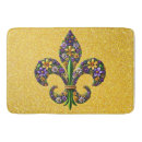 Search for fleur de lis bath mats Green