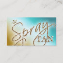 Search for spray tan business cards Glitter