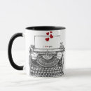 Search for typewriter love mugs I love you