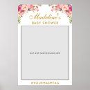 Search for girl baby shower backdrops Pink and gold