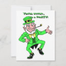 Search for patrick 4x5 invitations Leprechaun