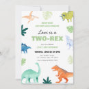 Search for two rex birthday invitations Dinosaur 2nd birthday