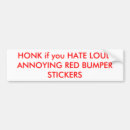 Search for annoying bumper stickers Honk