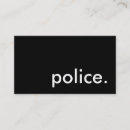 Search for police business cards Design