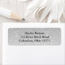 Search for glam return address labels Glitter