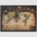Search for old world map tissue paper Cartography