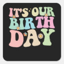 Search for twin birthday stickers Funny