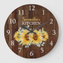 Search for sunflower kitchen clocks Farmhouse