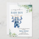 Search for baby overalls invitations Blue