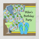 Search for beach bbq birthday invitations Hawaiian