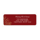 Search for red and gold return address labels Simple