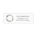 Search for botanical return address labels Black and white