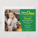 Search for green 1st birthday invitations Baby