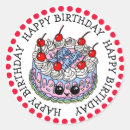 Search for whimsical birthday cake stickers Pink
