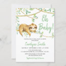 Search for cute sloths invitations Gender neutral
