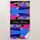 Search for african american beach towels Black