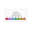 Search for bag return address labels Whimsical