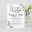 Search for zoo baby shower invitations A little wild one