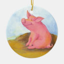 Search for pink pig christmas tree decorations Pigs