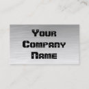 Search for aluminum business cards Construction
