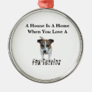 Search for white fox christmas tree decorations Dog