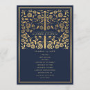 Search for royal blue wedding programmes Floral