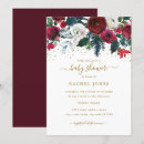 Search for red and gold baby shower invitations Floral