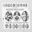 Search for colouring easter eggs invitations Hand drawn