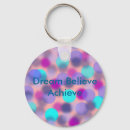 Search for achievement rounded key rings Believe
