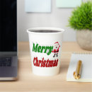 Search for santa claus paper cups Typography
