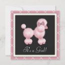 Search for poodle baby shower invitations Pink