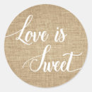 Search for burlap wedding stickers Trendy
