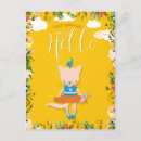 Search for yellow cat postcards Bird