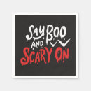 Search for funny halloween napkins Typography