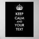 Search for keep calm text posters Black