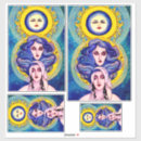 Search for sun and moon art stickers Fantasy