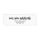 Search for our new return address labels Change of address