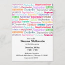 Search for september invitations Born in september