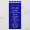 Search for royal blue wedding programmes Vintage