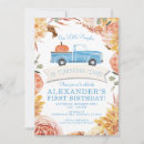 Search for little blue truck birthday invitations Boy
