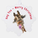 Search for giraffe christmas cards Funny