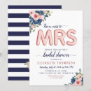 Search for navy and pink bridal shower invitations Rose gold